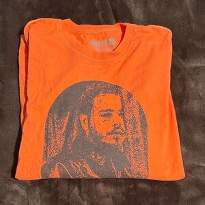 Post Malone Hollywoods bleeding tour long sleeve orange Shirt